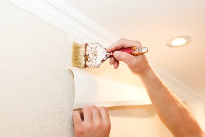 Pose de papier peint à Vaux — revêtements muraux et toiles de verre